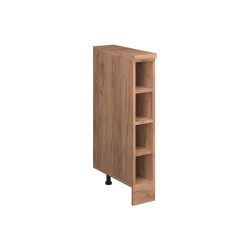 Vicco KUCHYŇSKÁ SKŘÍŇKA POD ŠIKMOU STŘECHU R-Line, Zlatý mocný dub/Zlatý mocný dub, 15 cm bez zkosení, otevřený