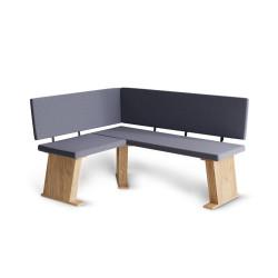 Vicco LAVICE DO JÍDELNY DO ROHU Rivon, Zlatý mocný dub/Antracit, 120 x 150 cm Pravý roh