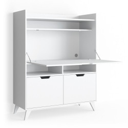 Vicco SEKRETÁŘSKÝ STŮL Berdi Bílá 110 x 45 cm