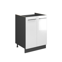 Vicco SKŘÍŇKA POD DŘEZ Fame-Line, Bílá vysoký lesk/Antracit, 60 cm