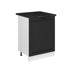 Vicco SPODNÍ SKŘÍŇKA KUCHYŇSKÉ LINKY R-Line, Antracitový venkovský dům/Bílá, 60 cm s 1 dveřmi pracovná doska antracitová