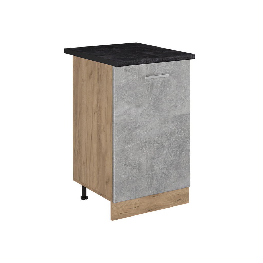 Vicco SPODNÍ SKŘÍŇKA KUCHYŇSKÉ LINKY R-Line, Beton/Zlatý mocný dub, 50 cm pracovná doska antracitová
