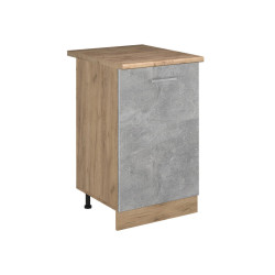 Vicco SPODNÍ SKŘÍŇKA KUCHYŇSKÉ LINKY R-Line, Beton/Zlatý mocný dub, 50 cm pracovná doska Dub Goldkraft