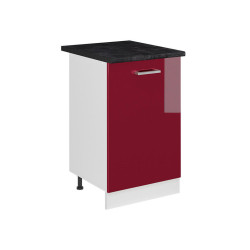 Vicco SPODNÍ SKŘÍŇKA KUCHYŇSKÉ LINKY R-Line, Červená vysoký lesk/Bílá, 50 cm pracovná doska antracitová