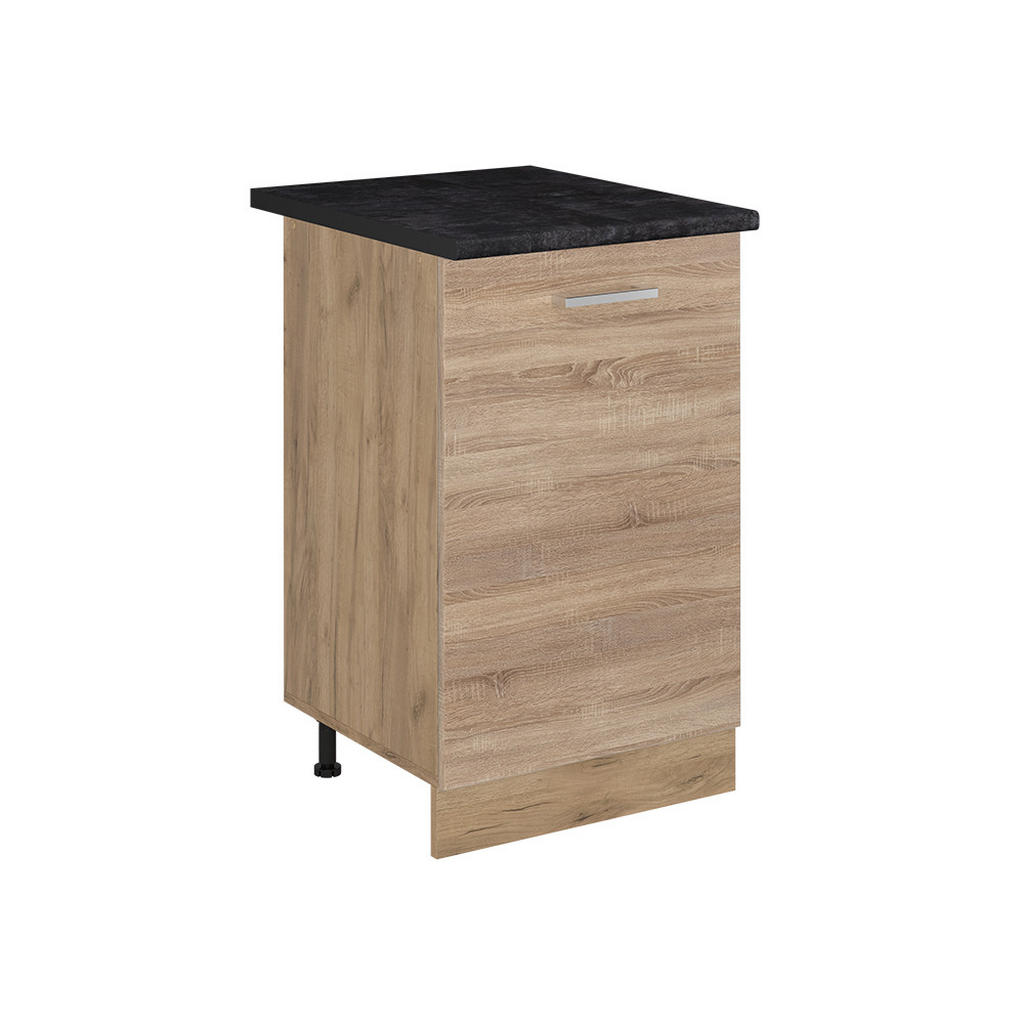 Vicco SPODNÍ SKŘÍŇKA KUCHYŇSKÉ LINKY R-Line, Sonoma/Zlatý mocný dub, 50 cm pracovná doska antracitová