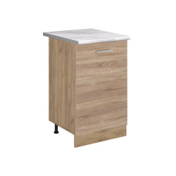 Vicco SPODNÍ SKŘÍŇKA KUCHYŇSKÉ LINKY R-Line, Sonoma/Zlatý mocný dub, 50 cm pracovná doska Mramor