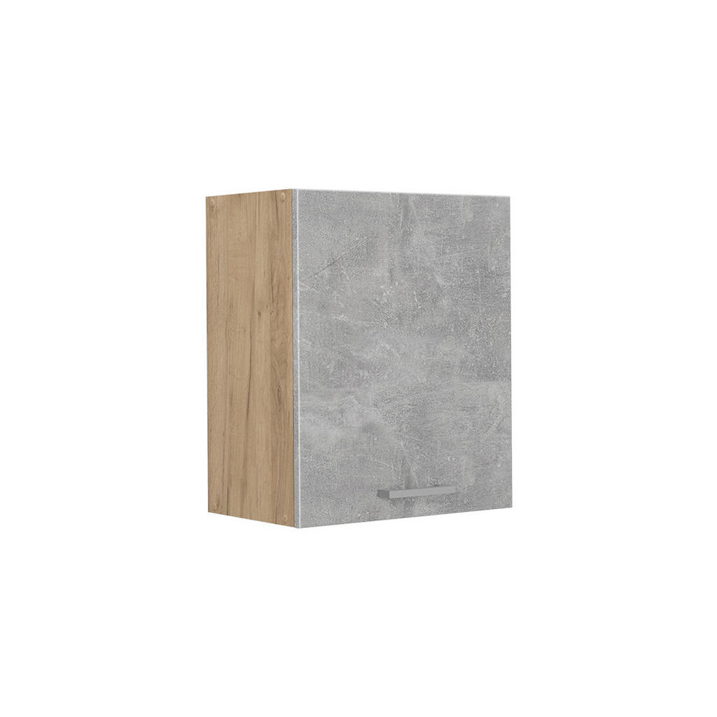 Vicco VĚŠÁK NA STĚNU R-Line, Beton/Zlatý mocný dub, 50 cm