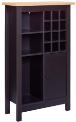 Vinotéka silpa - černá/dub artisan