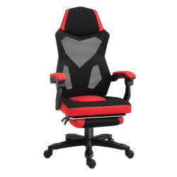 Vinsetto ERGONOMICKÁ KANCELÁŘSKÁ ŽIDLE, černá+červená