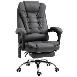 Vinsetto KŘESLO s masážní funkcí, ergonomická kancelářská židle s funkcí polohování