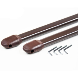 Vitrážky hnedý 60-105cm