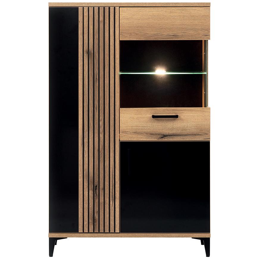 Vitrína Aris As06 dub evoke/černá