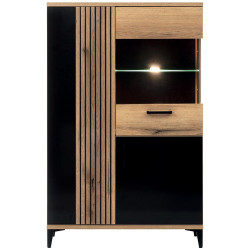 Vitrína Aris As06 dub evoke/černá