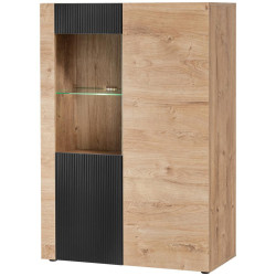 Vitrína Aron RZS AR WSW dub ribbeck/černá