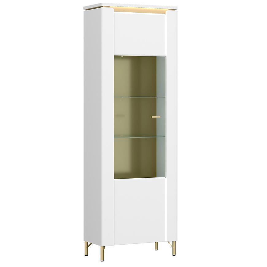 Vitrína Lazio LAZV01 U008/U0801D bílý alpský