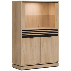 Vitrína nízká L/P Ferro FE04 dub crem torro