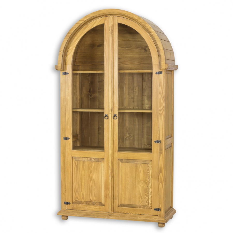 Vitrína rustikální selská vit 03 - k09 přírodní borovice