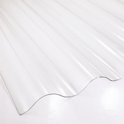 Vlnitá deska PVC 2000 x 900 x 0,8 mm čirá