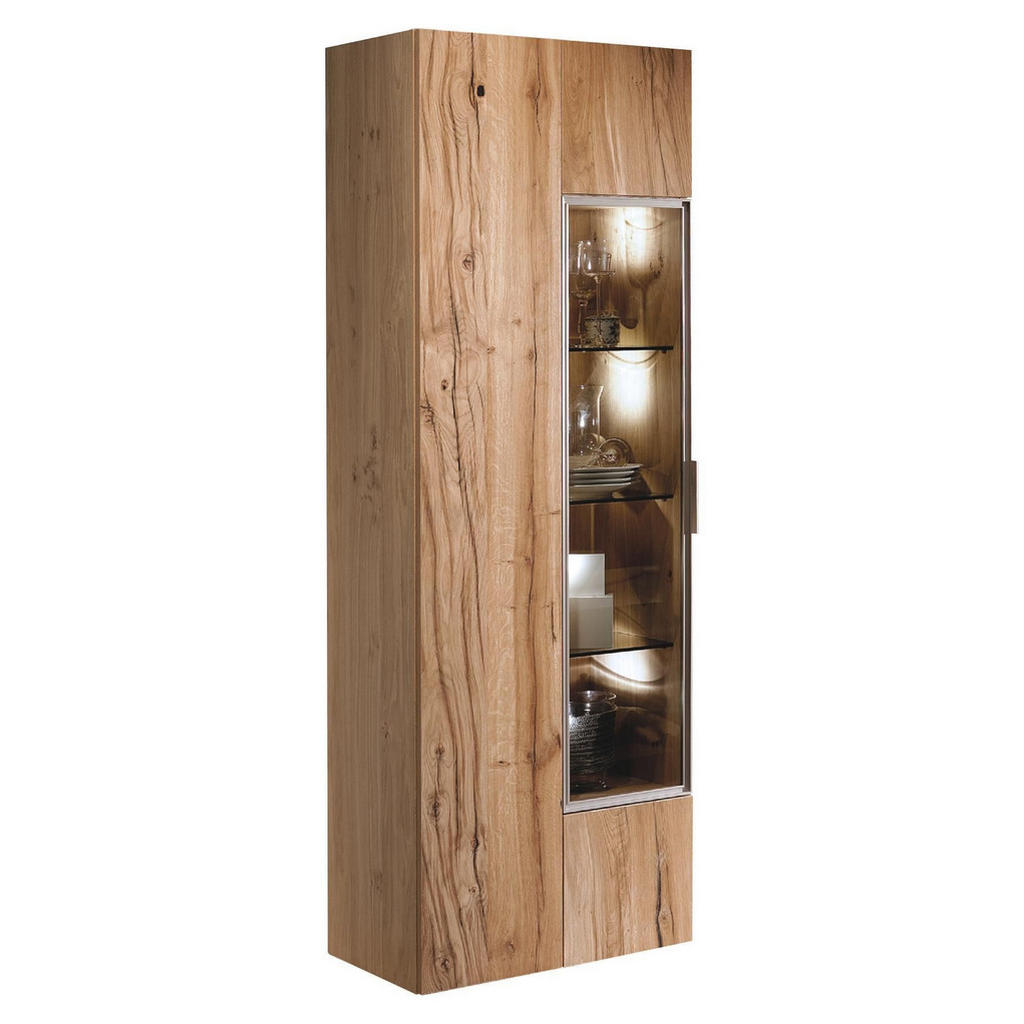 Voglauer VITRÍNA, staré dřevo, dub, barvy dubu, 64/194/42,3 cm