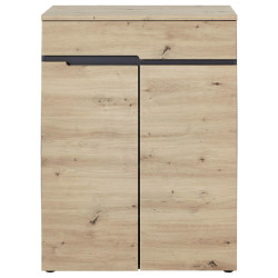 Voleo BOTNÍK, barvy grafitu, dub artisan, 80/107/38 cm