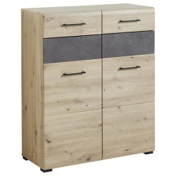 Voleo BOTNÍK, šedá, barvy dubu, 84/104/40 cm