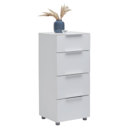 Voleo KOMODA, vysoce lesklá bílá, 45,3/99,3/40 cm