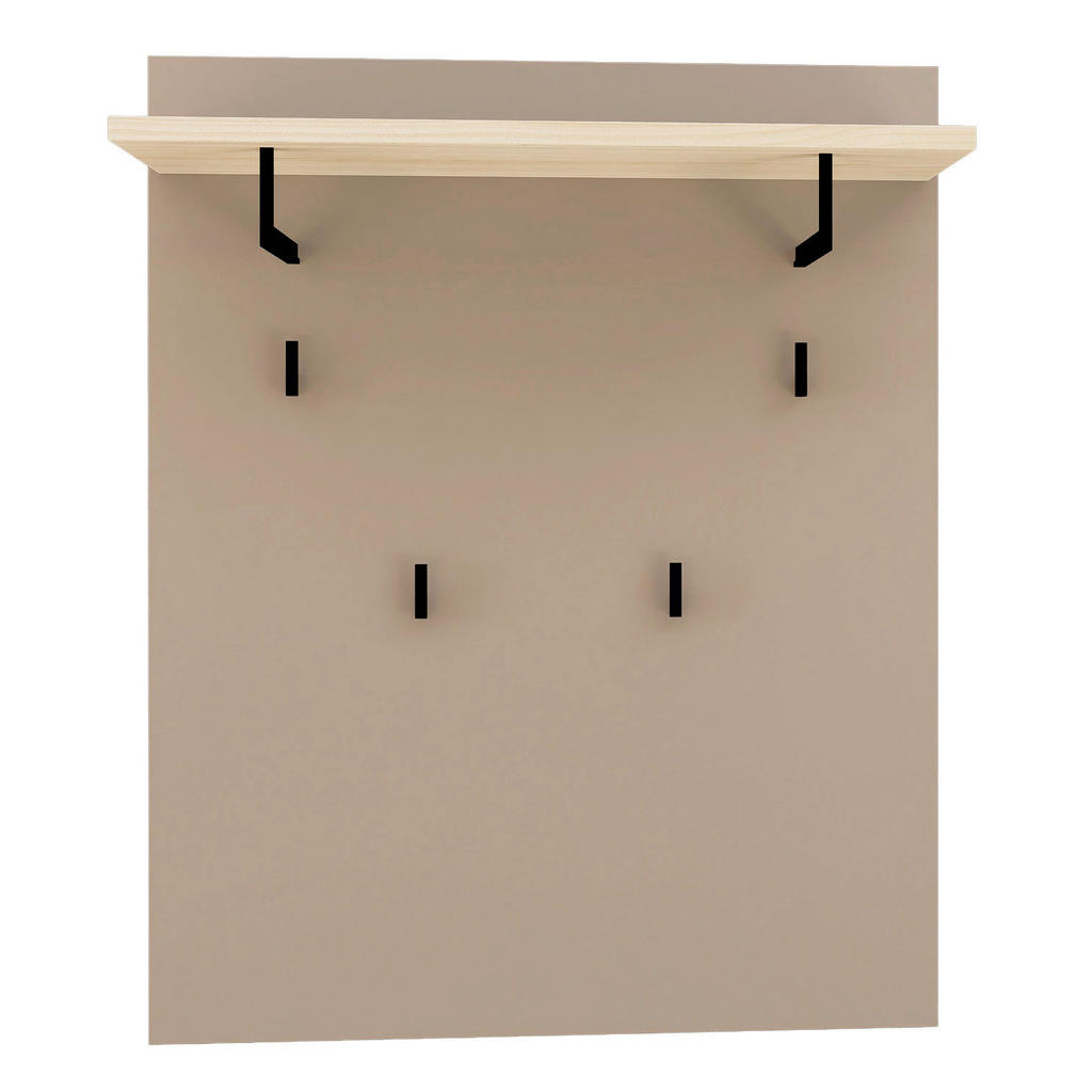 Voleo ŠATNÍ PANEL, šedohnědá, barvy dubu, 80/100/30 cm