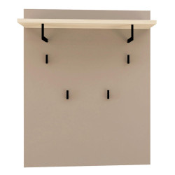 Voleo ŠATNÍ PANEL, šedohnědá, barvy dubu, 80/100/30 cm