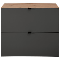 Voleo VYKLÁPĚCÍ BOTNÍK, barvy grafitu, dub artisan, 100/84/37 cm