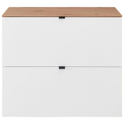 Voleo VYKLÁPĚCÍ BOTNÍK, bílá, dub artisan, 100/84/37 cm