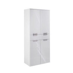 Voleo VYSOKÁ SKŘÍŇ, bílá, bílá, 65,0/159,0/35,0 cm