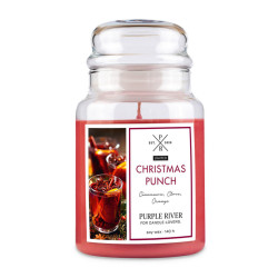 VONNÁ SVÍČKA Bílá Christmas Punch sklo sójový vosk