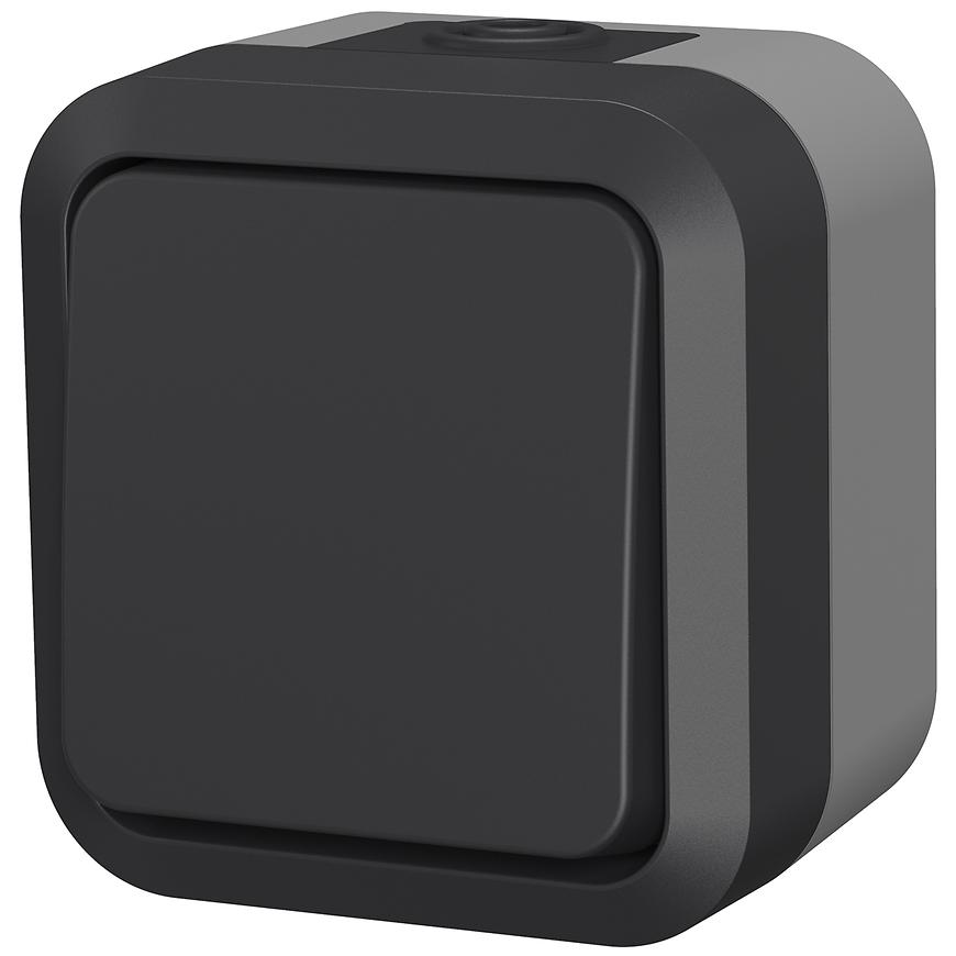 Vypínač univerzální na omítku Aqua Pro IP55 vodotěsný šedý