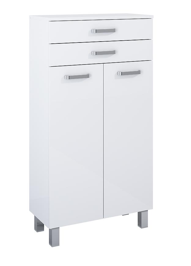 Vysoká koupelnová komoda Uno 60 bílý