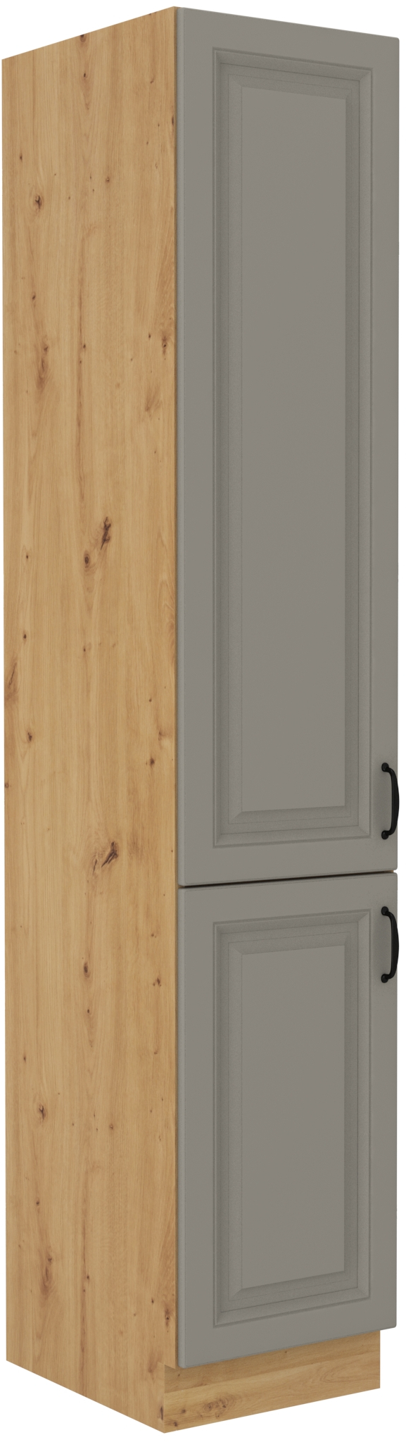 Vysoká potravinová skříňka Stilo 40 DK-210 2F Barva korpusu: Dub artisan, Barva dvířek: Clay Grey