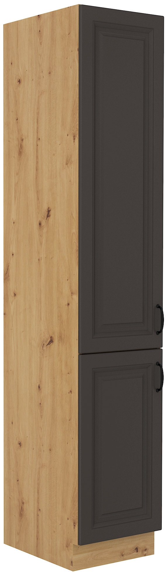 Vysoká potravinová skříňka Stilo 40 DK-210 2F Barva korpusu: Dub artisan, Barva dvířek: Grafit
