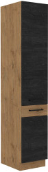 Vysoká potravinová skříňka Vigo 40 DK-210 2F Barva korpusu: Dub Lancelot, Barva dvířek: Dark wood