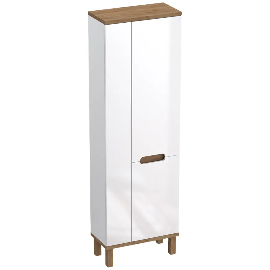 Vysoka skrinka Ovo biela 60cm