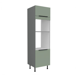 Vysoká skříňka pro vestavnou a mikrovlnou troubu Aria ANT 60 DPM-210 2F Barva korpusu: Antracit, Barva dvířek: SA - Aquamarine AFM