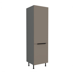 Vysoká skříňka pro vestavnou lednici Aria ANT 60 LO-210 2F Barva korpusu: Antracit, Barva dvířek: TA - Sandgrau AFM