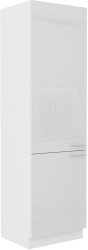 Vysoká skříňka pro vestavnou lednici Lara 60 LO-210 2F Barva korpusu: Bílá, Barva dvířek: Bílý lesk