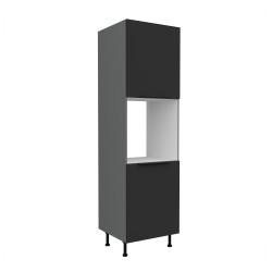 Vysoká skříňka pro vestavnou troubu Aria ANT 60 DP-210 2F Barva korpusu: Antracit, Barva dvířek: BL - Black AFM