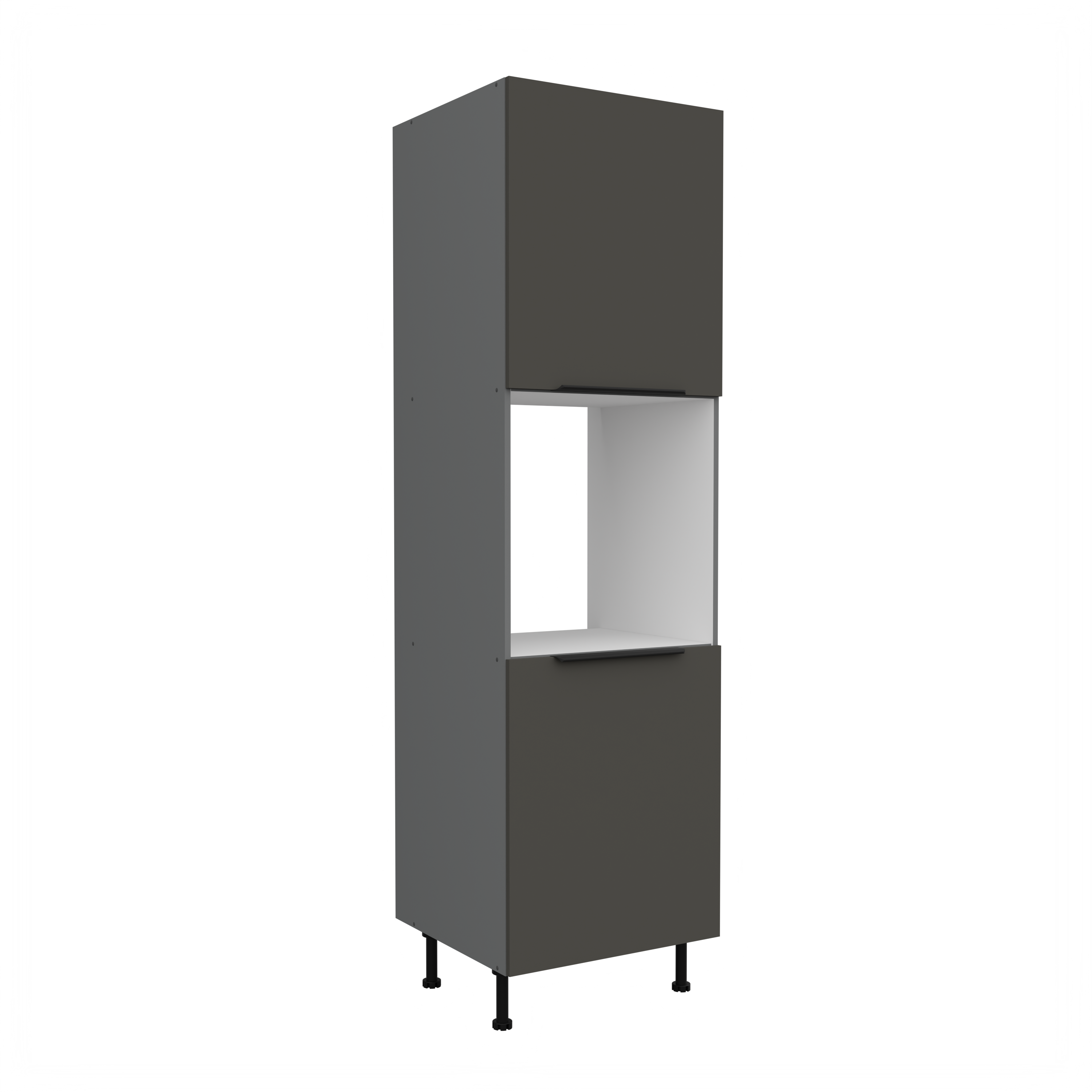 Vysoká skříňka pro vestavnou troubu Aria ANT 60 DP-210 2F Barva korpusu: Antracit, Barva dvířek: GR - Graphite AFM