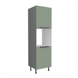 Vysoká skříňka pro vestavnou troubu Aria ANT 60 DP-210 2F Barva korpusu: Antracit, Barva dvířek: SA - Aquamarine AFM