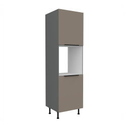 Vysoká skříňka pro vestavnou troubu Aria ANT 60 DP-210 2F Barva korpusu: Antracit, Barva dvířek: TA - Sandgrau AFM