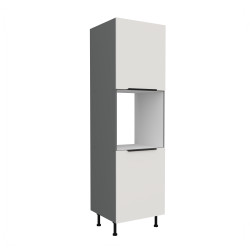 Vysoká skříňka pro vestavnou troubu Aria ANT 60 DP-210 2F Barva korpusu: Antracit, Barva dvířek: WH - Crystal white AFM