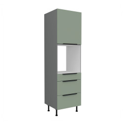 Vysoká skříňka pro vestavnou troubu Aria ANT 60 DPS-210 3S 1F - Premium Box Barva korpusu: Antracit, Barva dvířek: SA - Aquamarine AFM