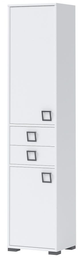 Vysoká skříňka sloane - bílá