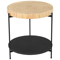 Waldwelt ODKLÁDACÍ STOLEK, dub, černá, barvy dubu