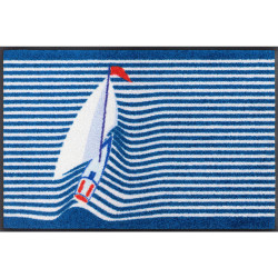 wash+dry DVEŘNÍ ROHOŽKA, 50/75 cm, modrá